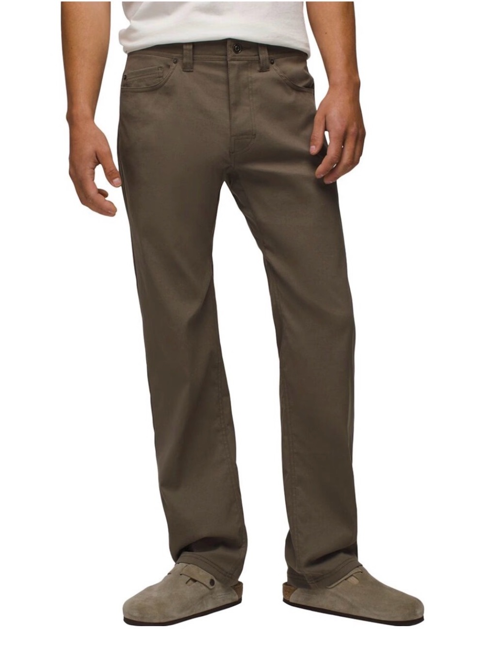 PrAna Men’s Brion Pants 32x30 Mud Brown Straight Leg Outdoors Hiking Tactical